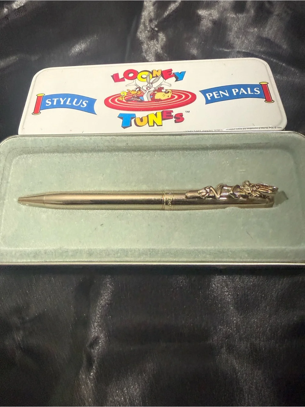 Vintage 1994 Looney Tunes Stylus Pen Pals Bugs Bunny Ball Point Pen 18K Plated